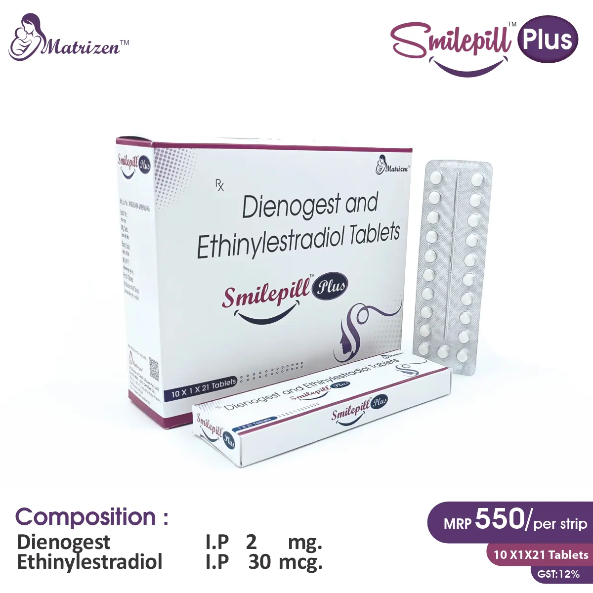 Ethinyl Estradiol 0.03mg + Dienogest 2mg Tablet at Best Price in PCD Pharma Franchise for Contraceptive and Hormonal Birth Control.